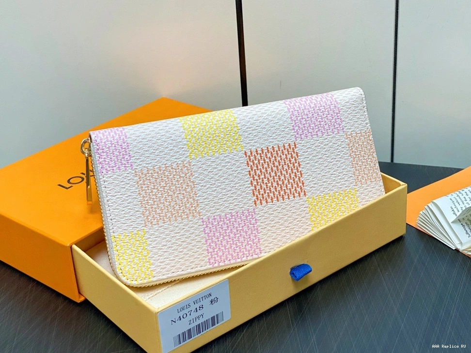 Aaa replica ru VUITTON LOUIS WALLET-19.5*10.5*2.5 ZIPPY cm 0708